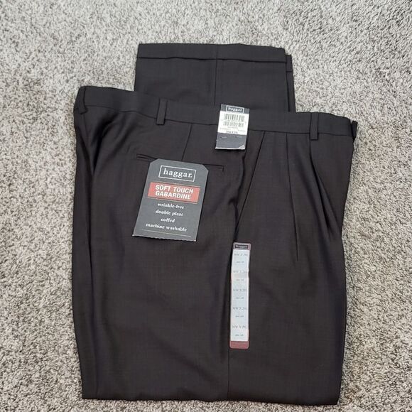 Haggar Men's Brown Pants - Picture 1 of 9